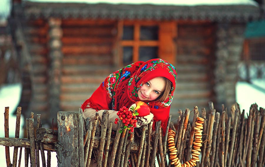 Sexy girl Women in Slavic costumes in Biratnagar