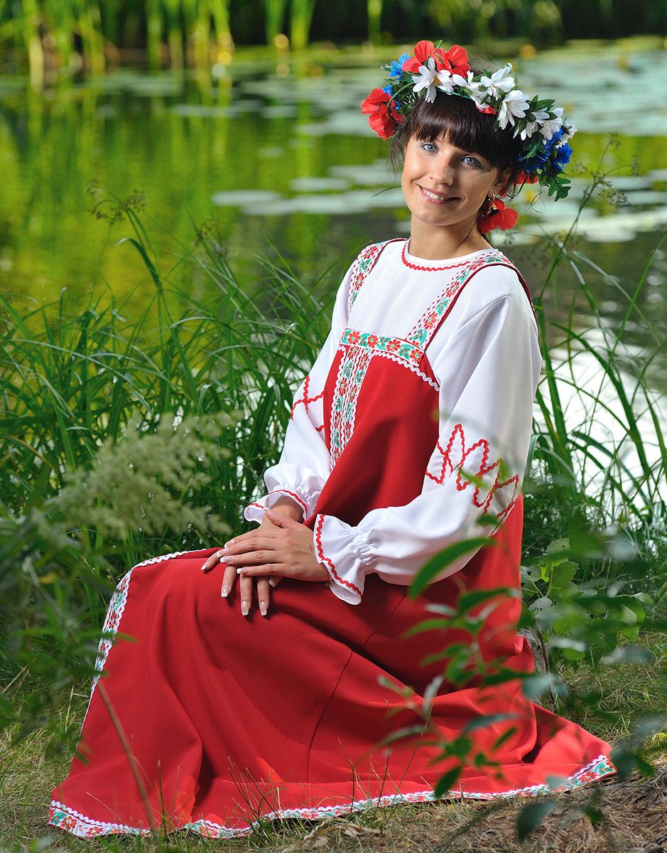 Beautiful girl Girls in Slavic costumes in Biratnagar