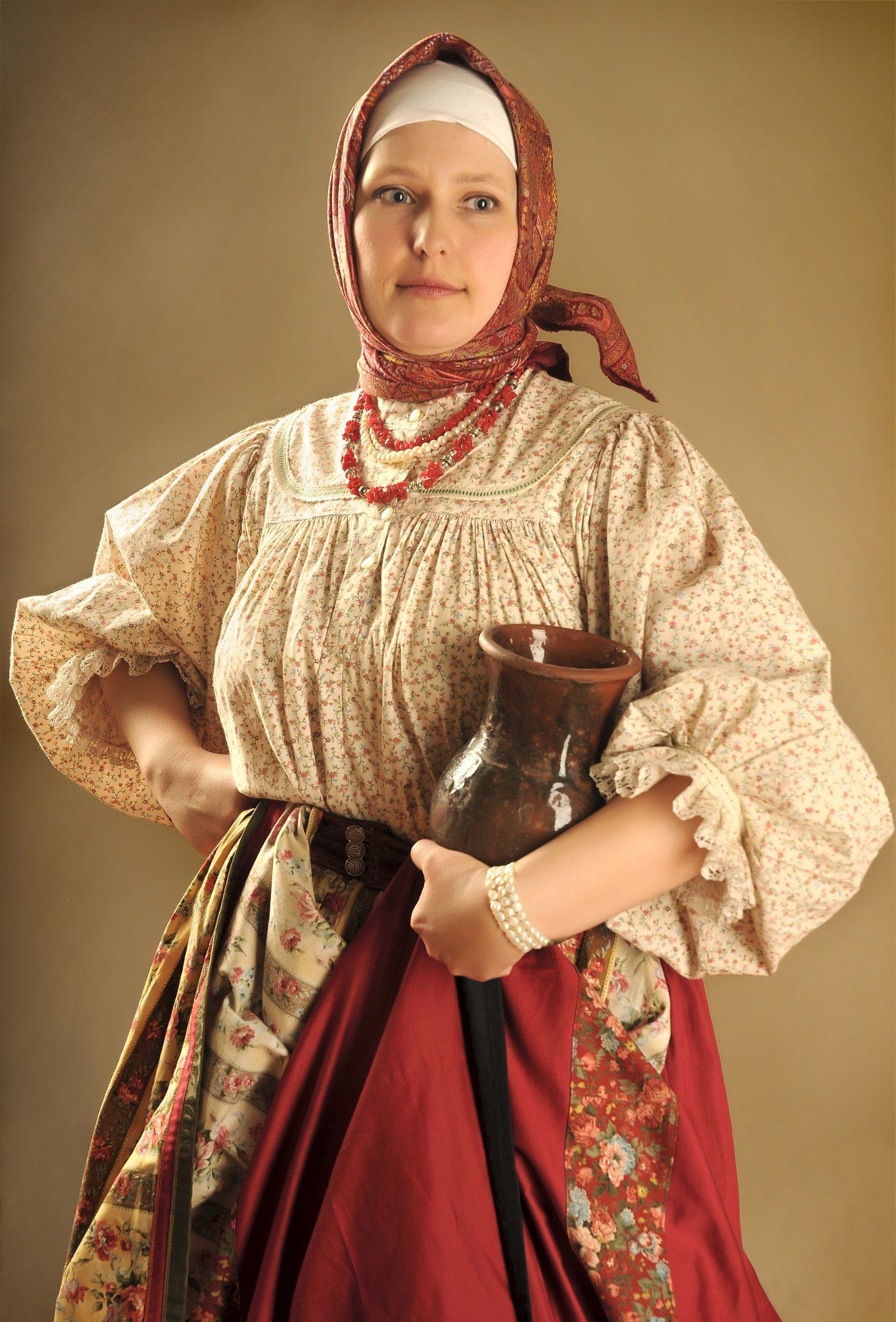 Girls in Slavic costumes in Biratnagar